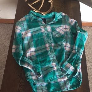 American eagle plaid button up